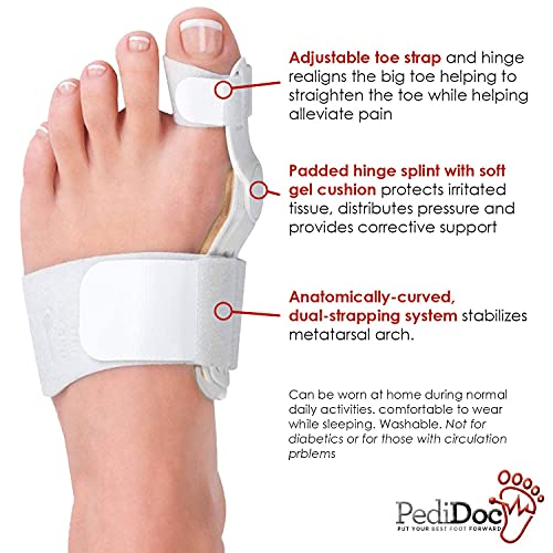 Bunion Corrector and Bunion Relief Hinged Orthopedic Bunion Splint