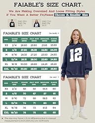 FAIABLE Hoodies for Women Oversized Sweatshirts