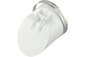 PVC Drain Pipe Check Valve Anti-Odor Floor Drain Cover for 2-6 Inch Pipes White Rainwater Drainage Filter with Clamp Installa