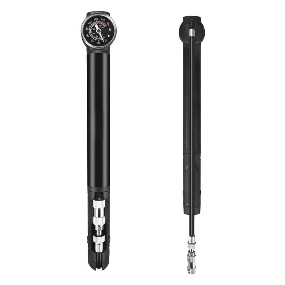 VOANZO Mini Bike Pump with Pressure Gauge, Accurate Fast Inflation, Mini Hand Pump bracket for Road, Mountain Bikes