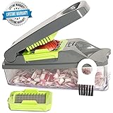 Onion Chopper Pro Vegetable Chopper by Mueller - Strongest - NO MORE TEARS 30% Heavier Duty Multi Vegetable-Fruit-Cheese-Onion Chopper-Dicer-Kitchen Cutter