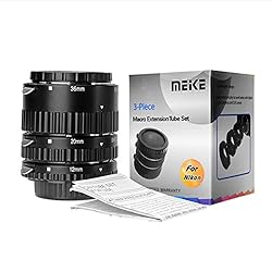 Meike Auto Focus Macro Extension Tube Set Metal
