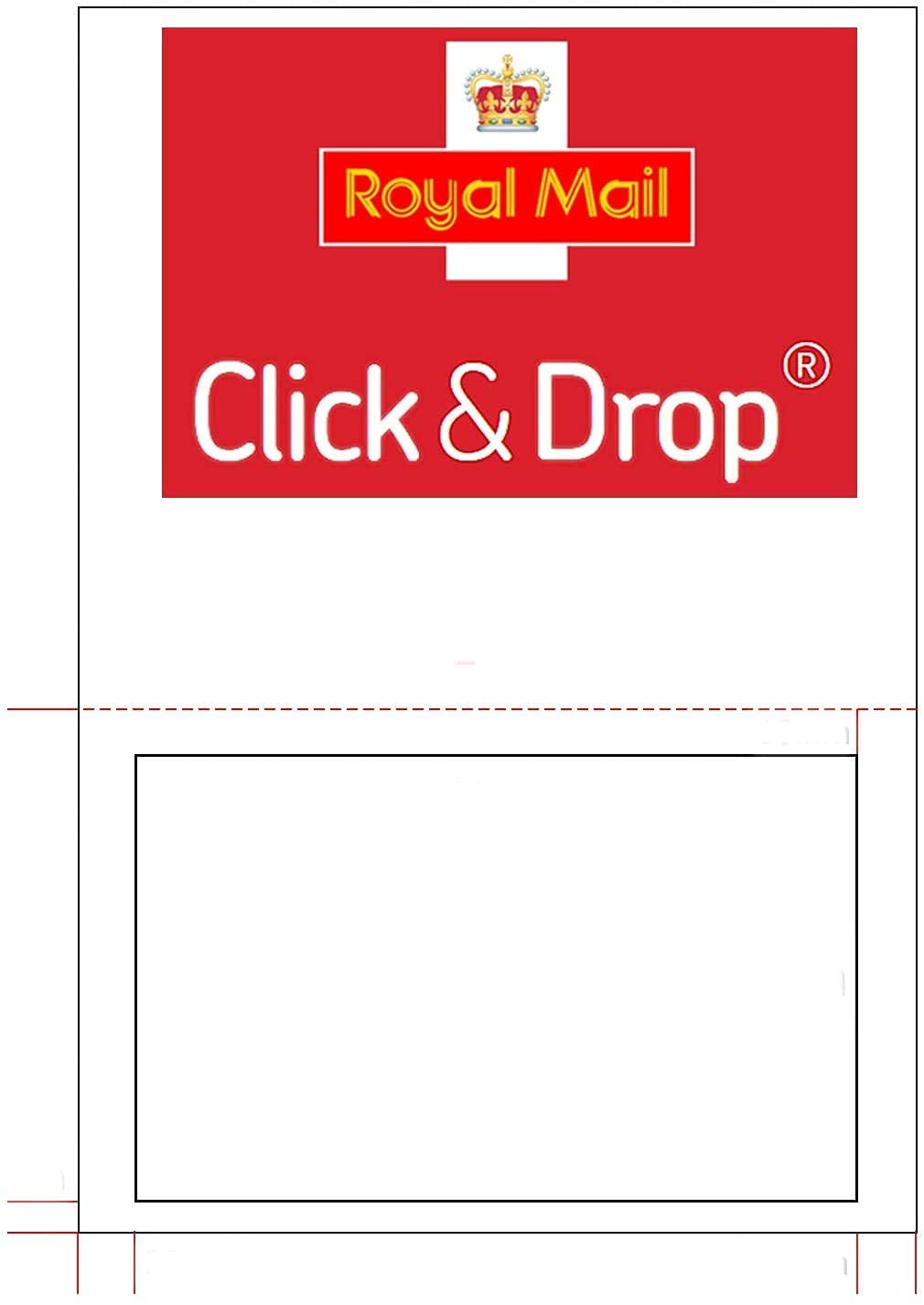 100X S19 Royal Mail Click and Drop Pack of 100 PCS Labels- A4 Integrated Labels Style S19 (90 GSM) (100 Sheets)