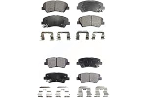 POSITIVE PLUS Front Rear Semi-Metallic Brake Pads Kit For Hyundai Elantra Kia Accent Forte Rio Veloster GT Forte5 Coupe Koup KPF-100220