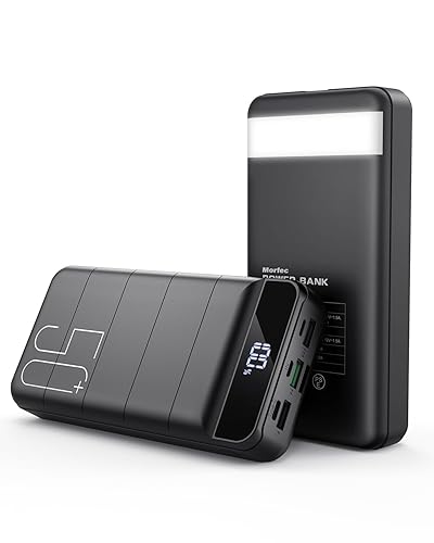 Morfec Power Bank Fast Charging 50000mAh - 22.5W Portable Charger USB C  Quick Charge with 4