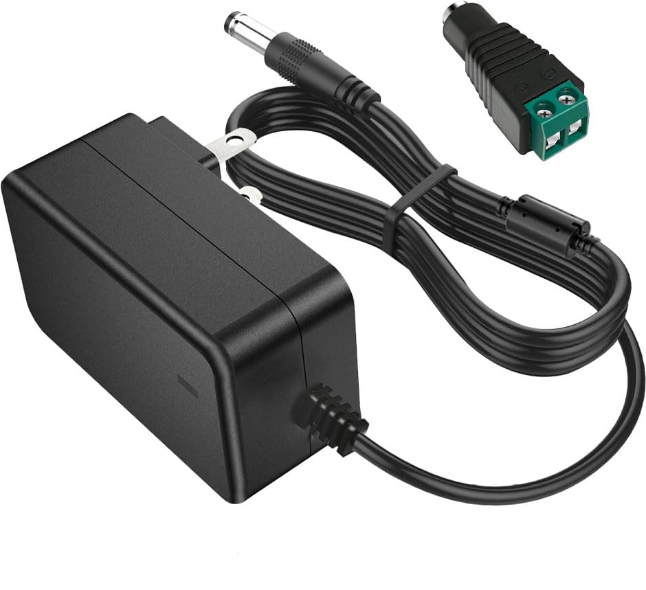 DC 12V 5A Power Supply Adapter Converter Transformer AC 100-240V Input ...