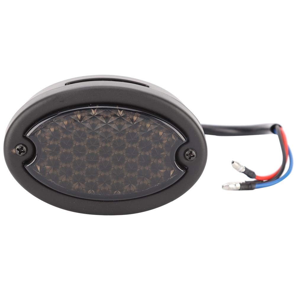 Suuonee Motorcycle Tail Light Motorcycle Retro LED Rear Tail Light Indicator Stop Brake License Plate Lamp Smoked Lens Fit for Most of Motorbike Models High Brightness