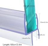 NORTHERN BROTHERS Shower Screen Seal Strip 2Pcs 100cm for 6-8mm Doors view 3