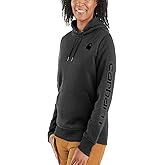 Carhartt Women's Relaxed Fit Midweight Logo Sleeve Graphic Sweatshirt