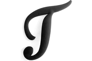 WISH YOUNG 3PCS Letter Charms Compatible with Bogg Bags,2.75 in Large Size Bag Inserts Accessories Decorative Charm for Beach Bag (Black, T)