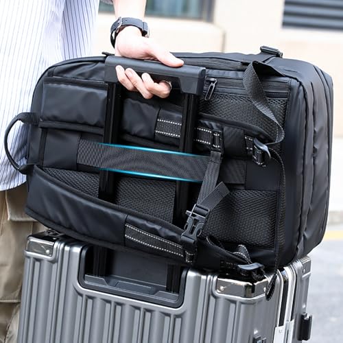 H.yeed Travel Backpack Expandable 30L-60L Vacuum Business Rucksack | USB&Type-C Charging Port and Pump, Waterproof Lightweight, Wet Dry Separation,Fits 17.3 Inch Laptop