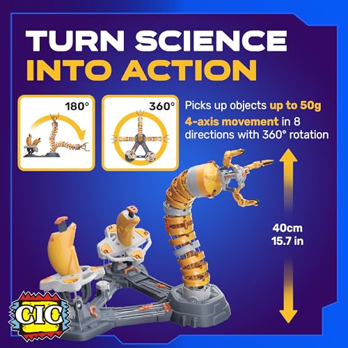 Softtube Bionic Garden EEL Robotic Arm Kit | Omni-Directional STEM Robot Toy | Battery-Free DIY STEM Engineering Toys for Kids and Teens | Gifts for Kids Age 10 and Up | Bilingual Manual | 297 Pieces
