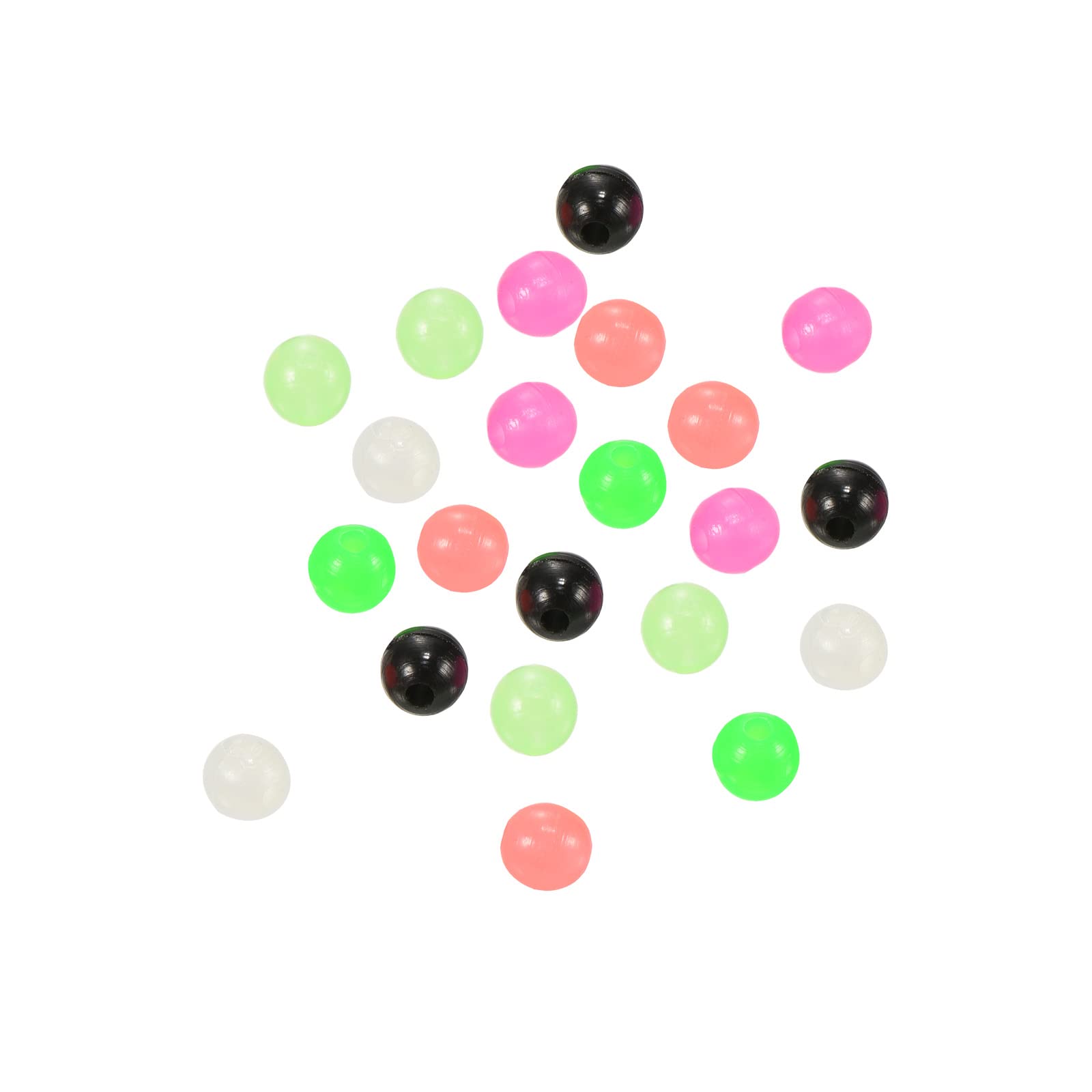 PATIKIL 3mm Fishing Beads, 1000 Pieces Plastic Fishing Bait Eggs Rig Bead Tackle Tool Round, Multicolor