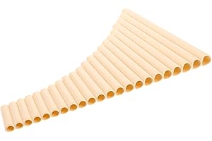 TOGEVAL Traditional Pan Flute 22-Pipe Instrument in G Major, Lightweight Wooden Flute for Adults and