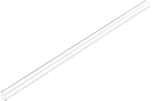 uxcell Rigid Round Clear Tubing 11mm(7/16'') ID x 12mm(15/32'') OD x 1Ft Length Plastic Tube