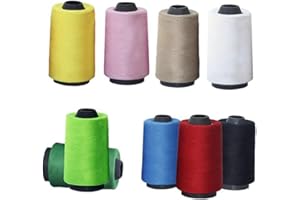 PERSELOSO 3000 Yards 40S/2 Polyester Overlock Sewing Thread Spool for Quilting Upholstery Beading Drapery (Black)