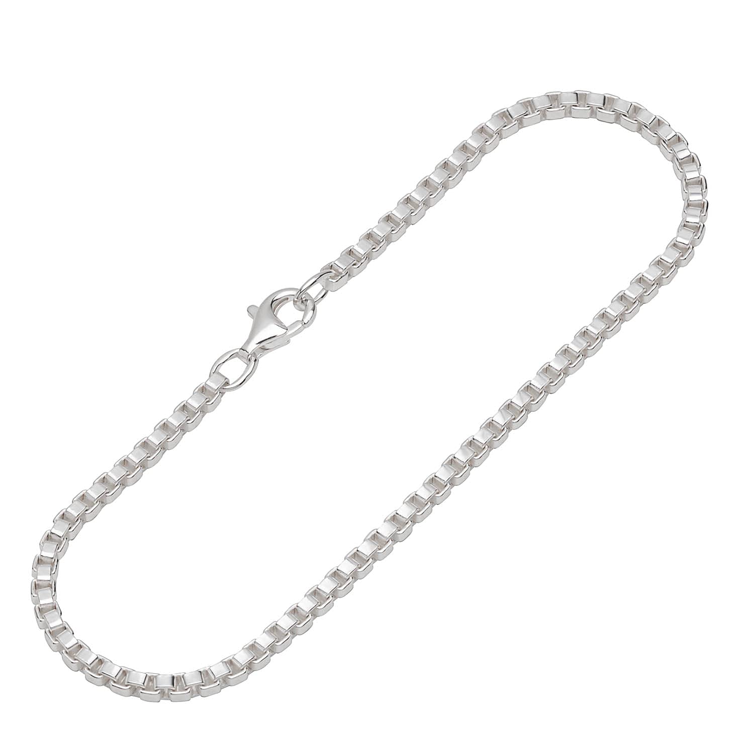 NKlaus bracelet 925 Sterling Silver 19cm Venetian chain ladies exquisite bracelet chain 12494