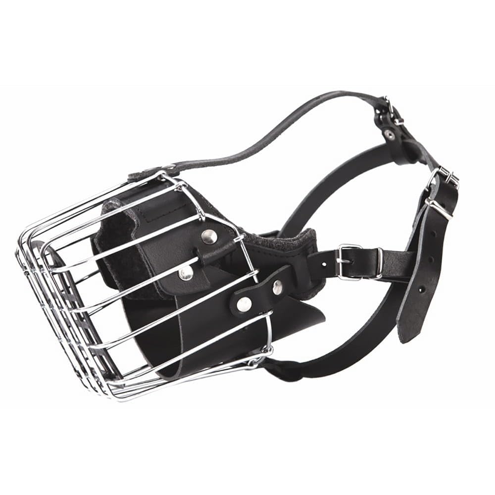 DINGO GEAR Dog Training Muzzle, Military K9 Agitation Metal Muzzle for Female Rottweiler S03000