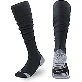 KUTFTBL Pre-Scrunched Football Socks with Built-In Elastic Bands, Moisture-Wicking Performance Fabric
