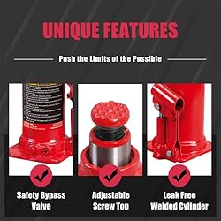 BIG RED 4 Ton (8,000 LBs) Capacity Hydraulic Welded