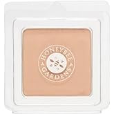 Honeybee Gardens Pressed Mineral Powder Foundation Refill, Malibu, Medium Olive Shade, Adjustable Coverage, Natural Finish, With Botanical Extracts And Vitamin E, 7.5g