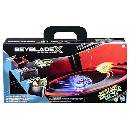 Beyblade X Clash & Carry Beystadium Battle Arena giratoria Toys, regalos para niños, mayores de 8 años Beyblade X Clash & Carry Beystadium Battle Arena giratoria Toys, regalos para niños, mayores de 8 años