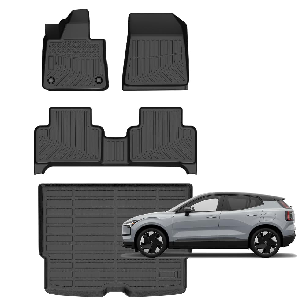 for Volvo EX30 Floor Mats 2025, Car Mats for Volvo EX30 All Weather Car Mats Cargo Liner Accessories 2025 Image