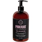 Pink Root Hair Products Curl Defining Gel for Curly, Wavy, and Kinky Hair - with Aloe Vera and Chamomile Extract (16 Oz)