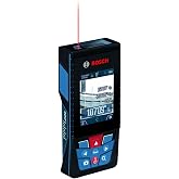 BOSCH PRO GLM400C Blaze Outdoor 400 Ft. Connected Laser Measure | Real-time measurement, backlit color display, 1/16 in. accuracy, contractors, stable mounting, surveying, construction