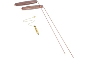 Alipis Copper Dowsing Rods Kit 12In Portable Handheld Metal Detector Wand for Treasure Hunting Water Energy Divining Tools Ve