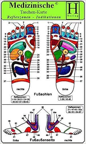 Reflexzonen Indikation Fusse Medizinische Taschen Karte 4 Karten Set Amazon De Verlag Hawelka Bucher