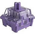 Akko CS Switches, 3 Pin 36gf Tactile Keyboard Switches Lavender Purple Key Switches Plate Mounted Compatible for MX Mechanica