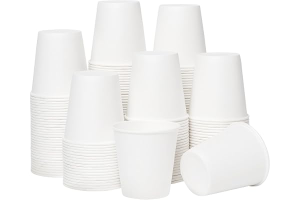 RACETOP 3 oz Bathroom Paper Cups, 100 Pack, Disposable Mouthwash Cups | Thickened Paper, Leak-proof, BPA-free, Small Paper Coffee Cups, Ideal for Bathroom, Daily Use, Taste Cups for Market