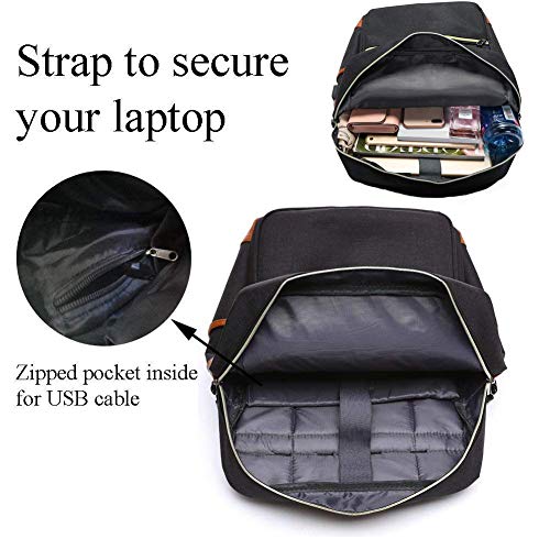 Ronyes Vintage Laptop Backpack College School Bag Bookbags for Women