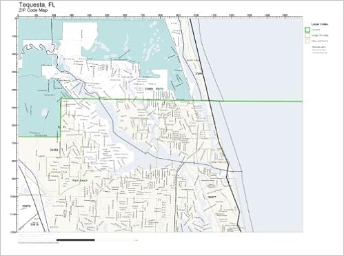 Map Of Tequesta Florida Zip Code Wall Map Of Tequesta, Fl Zip Code Map Laminated: Amazon.com:  Office Products