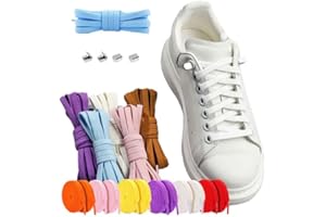 2pairs Elastic No Tie Shoelaces 1 Size Fits All for Kids Adults Tieless Shoe Laces Tennis Shoes Sneakers
