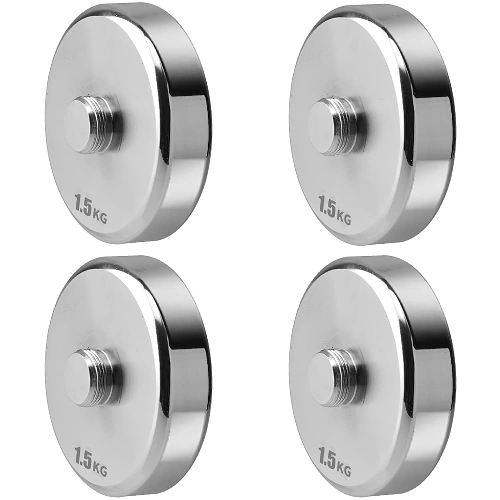 4 Pieces 1.5kg Weight Plates for 10kg Steel Dumbbells (4×1.5kg)