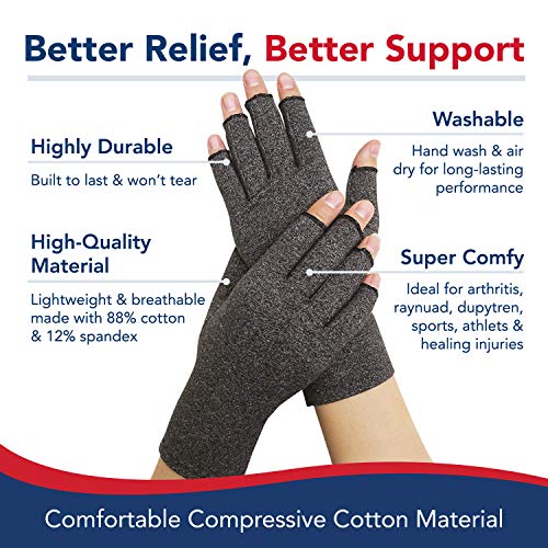 Doctor Developed Compression Gloves/Arthritis Gloves for Women & Men