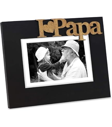 INNObeta Grandpa Picture Frame Gift - "Papa & Me" Wooden Frame For 4x6 Photos, Birthday, Father's Day, Christmas Present - View #12