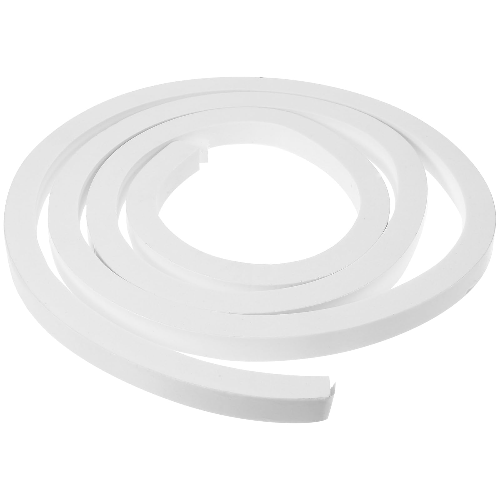 TOPPERFUN 1 PC Backer Rod Caulking, Foam Caulk Saver Strip, White Sponge Rod for Gaps and Joints, Flexible Sealing Support R·od for Concrete Expansion Joint and Crack Filler, 0.59 Inch Thick