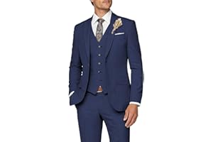 Wangyue Mens Suit 3 Piece Slim Fit Suit for Men Formal Business Suit Wedding Groom Prom Tuxedo Dinner Party