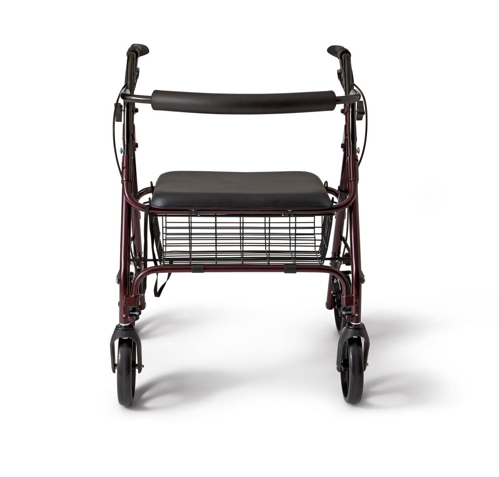 Medline Bariatric Rollator Walker/Seat 400 lb Capacity