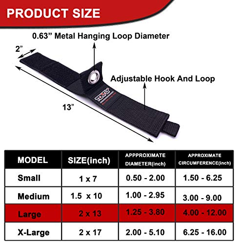 TENFLY 12 Pack Large Heavy Duty Storage Strap, Velcro Straps, Extension Cord Holder Organizer