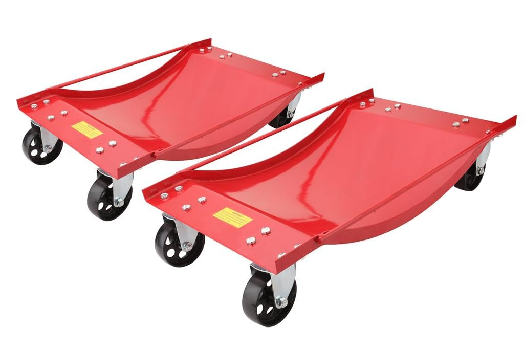 Hilka 82350020 Wheel Dolly Set, Red, 400 Kg