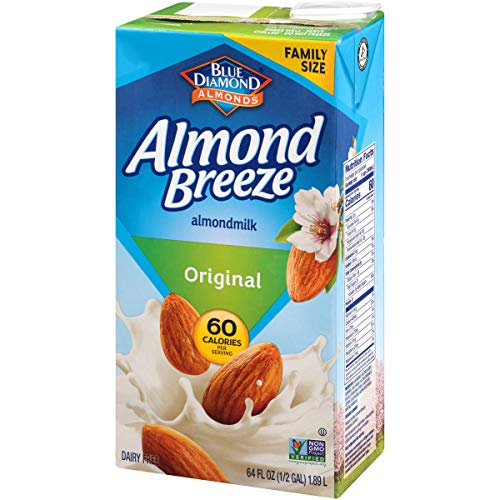 Almond Breeze Dairy Free Almondmilk, Original, 64 Ounce (Pack of 8