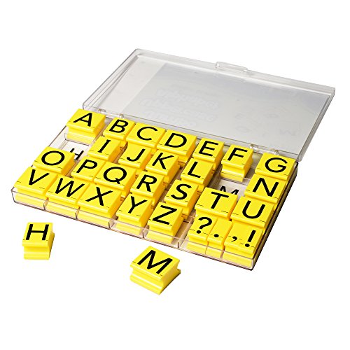 Educational Insights Jumbo Alphabet Rubber StampsUppercase 1", Set of