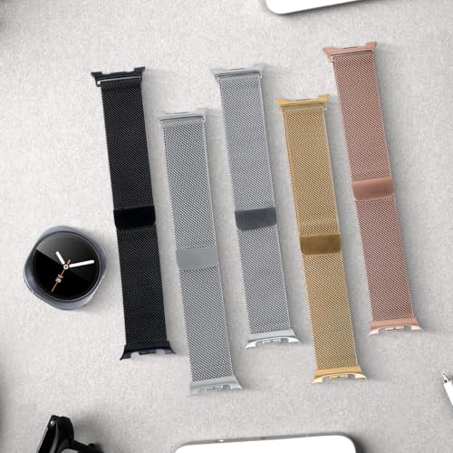 Milanese Magnetic Bracelet for Samsung Galaxy Watch 8 Bracelet 40 mm 44 mm/8 Classic 46 mm Women / Men, Stainless Steel Metal Loop Bracelets for Samsung Galaxy Watch 8 Classic Bracelet 46 mm/8 44 mm 40 mm