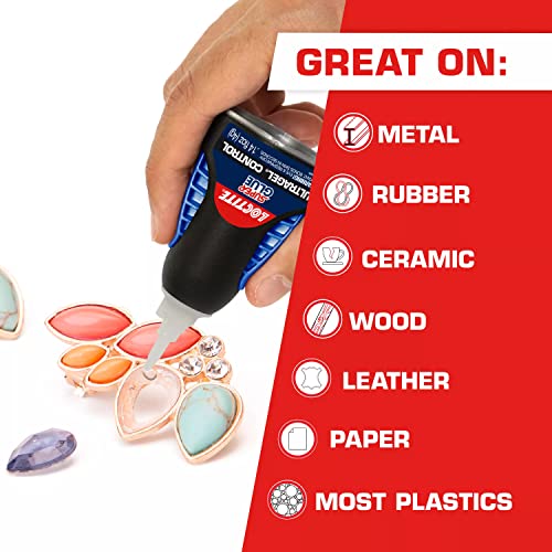 Loctite Super Glue Ultra Gel Control, Clear Superglue, Cyanoacrylate
