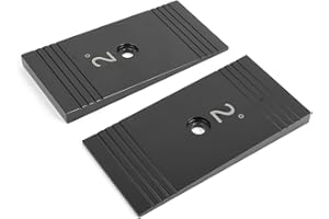 JADSOrBoBi 2 Degree Universal Pinion Angle Correction Shims, 2.5'' Suspension Axle Shims for Leaf Springs and Lift Blocks (Black)