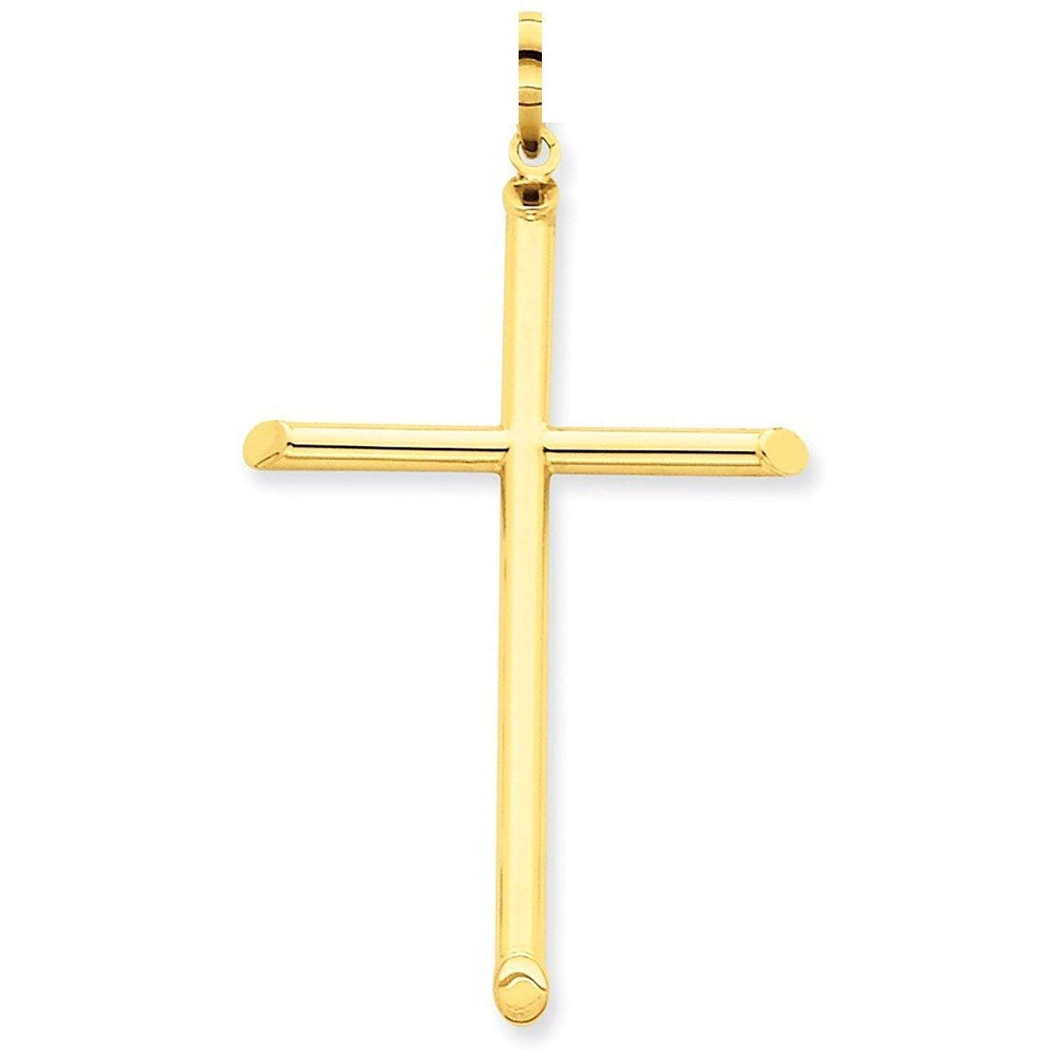PRINS JEWELS 190522 Gold Cross Pendant 14 Carat 585 Yellow Gold Unisex
